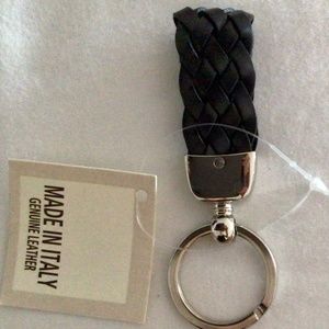 Barney’s NY NWT leather braided key ring